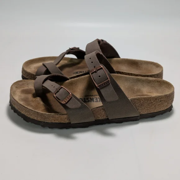 Birkenstock Mayari Criss-cross Strap Thong Sandals - Picture 3 of 6